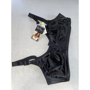 Bali Full Support Women’s Lace Rim Bra Size 40B Black Comfort M Frame Cup NWT